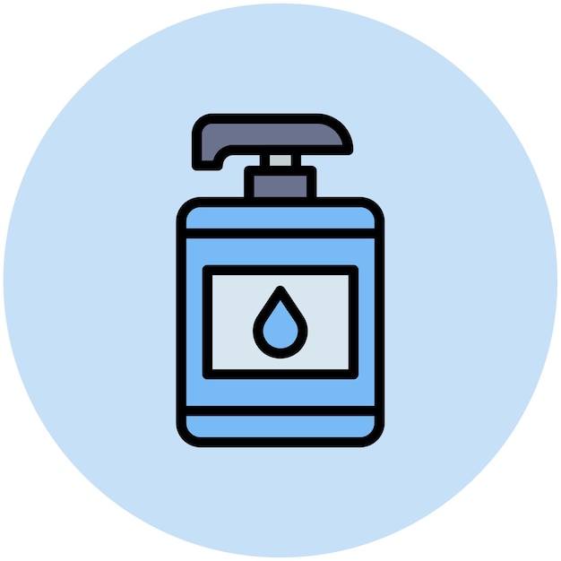 Imagen vectorial del icono de la loción Se puede usar para cosmetología