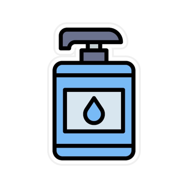 Imagen vectorial del icono de la loción Se puede usar para cosmetología