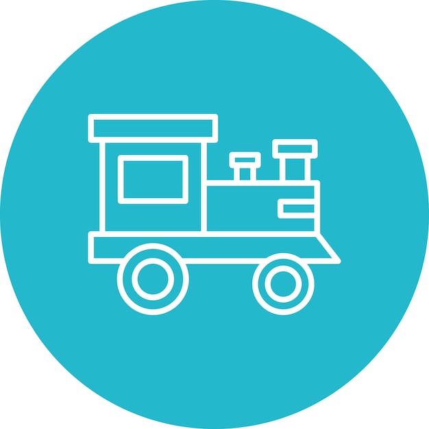Imagen vectorial del icono de la locomotora Se puede usar para Wild West