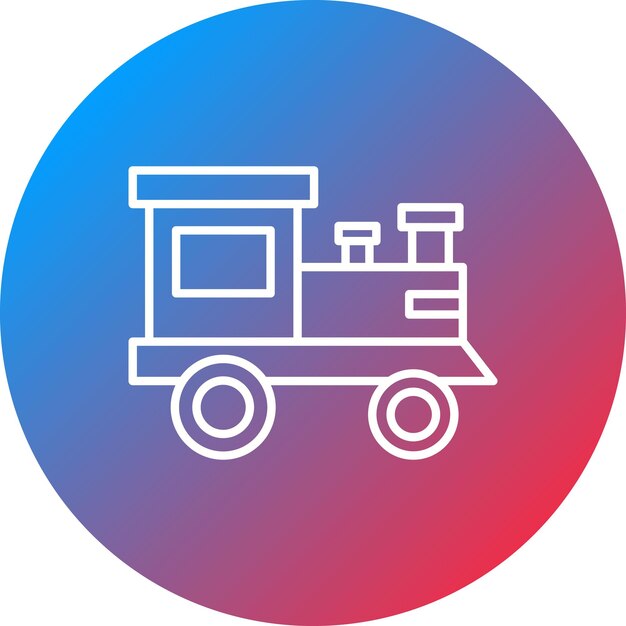 Imagen vectorial del icono de la locomotora Se puede usar para Wild West