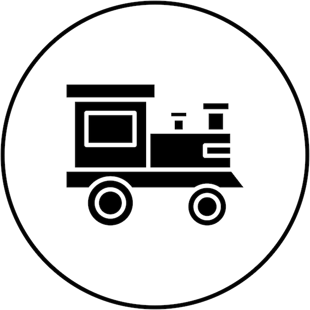 Imagen vectorial del icono de la locomotora Se puede usar para Wild West
