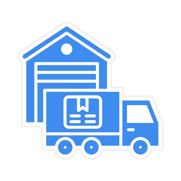 Imagen vectorial del icono de logística Puede utilizarse para Economía