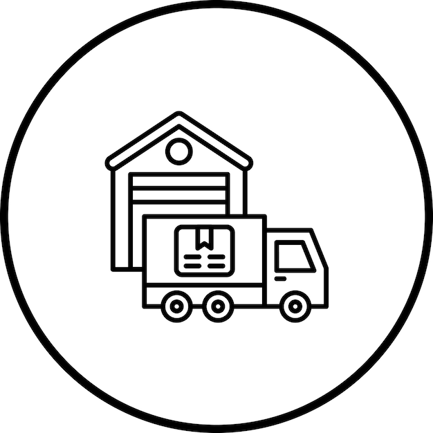 Imagen vectorial del icono de logística Puede utilizarse para Economía