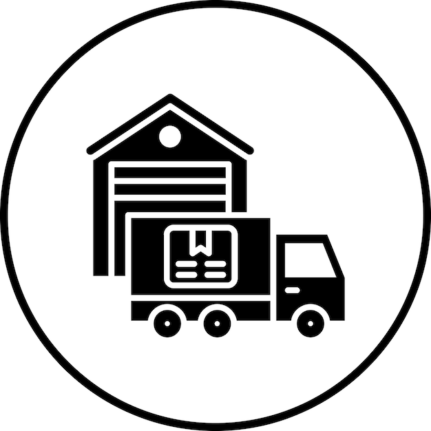 Imagen vectorial del icono de logística Puede utilizarse para Economía