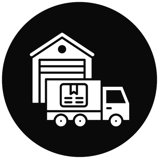 Imagen vectorial del icono de logística Puede utilizarse para Economía