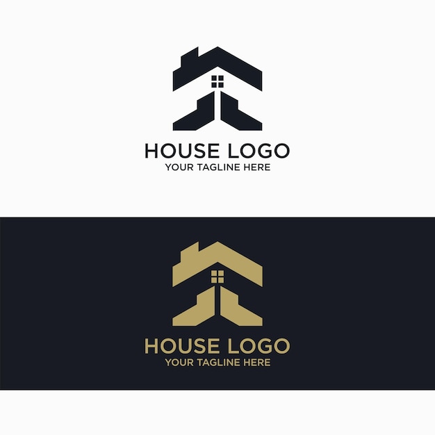 Imagen vectorial del icono del logotipo de la casa