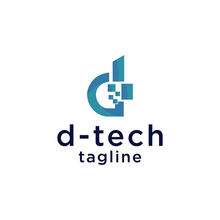 Vector imagen vectorial del icono del logotipo d-tech
