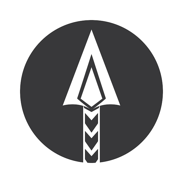 Imagen vectorial del icono del logotipo de lanza