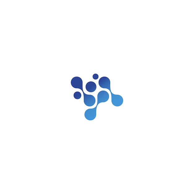 Imagen vectorial del icono del logotipo de la neurona