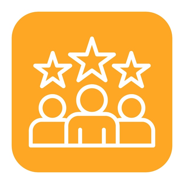Imagen vectorial del icono de logro del grupo Se puede usar para el trabajo en equipo