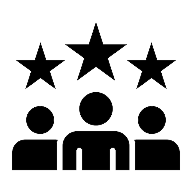 Imagen vectorial del icono de logro del grupo Se puede usar para el trabajo en equipo