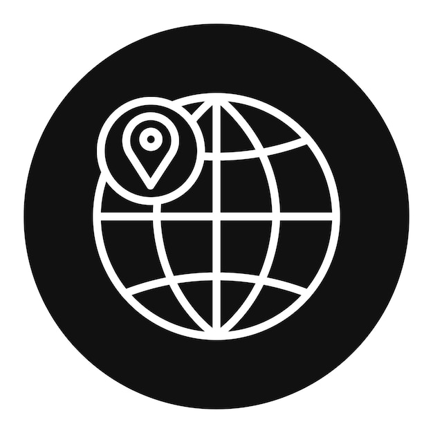 Imagen vectorial del ícono de longitud Se puede utilizar para la geografía