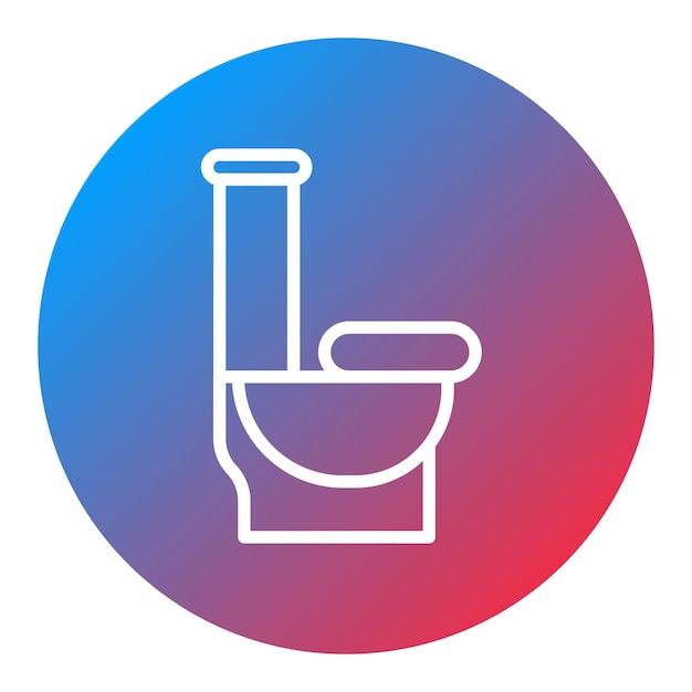 La imagen vectorial del icono Loo se puede utilizar para el hogar de ancianos