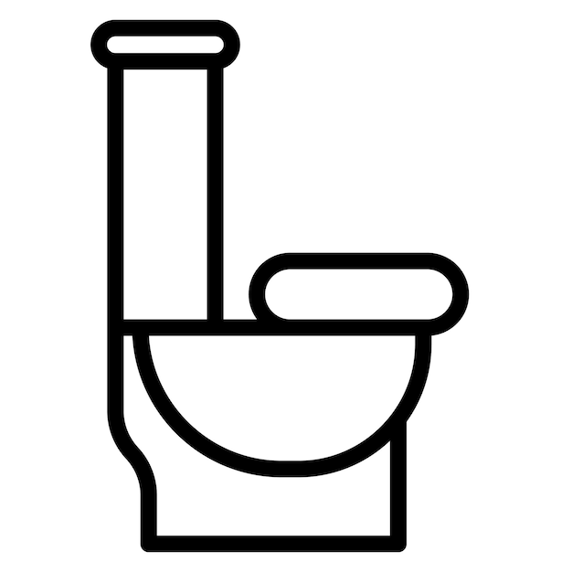 La imagen vectorial del icono Loo se puede utilizar para el hogar de ancianos