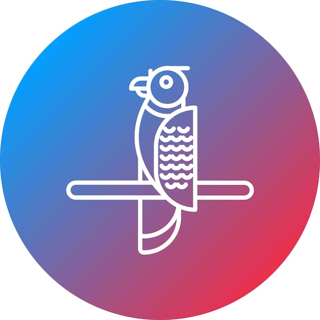 La imagen vectorial del icono del loro guacamayo se puede usar para In The Wild
