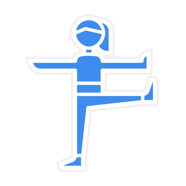 Imagen vectorial del icono del loto Se puede usar para Pilates