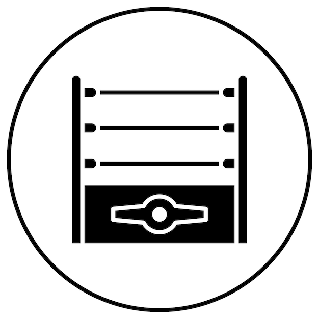 Imagen vectorial de icono de lucha libre Se puede usar para los Juegos Olímpicos