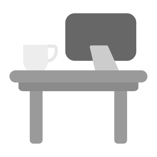 Imagen vectorial del icono del lugar de trabajo comercial Se puede utilizar para la gestión de proyectos