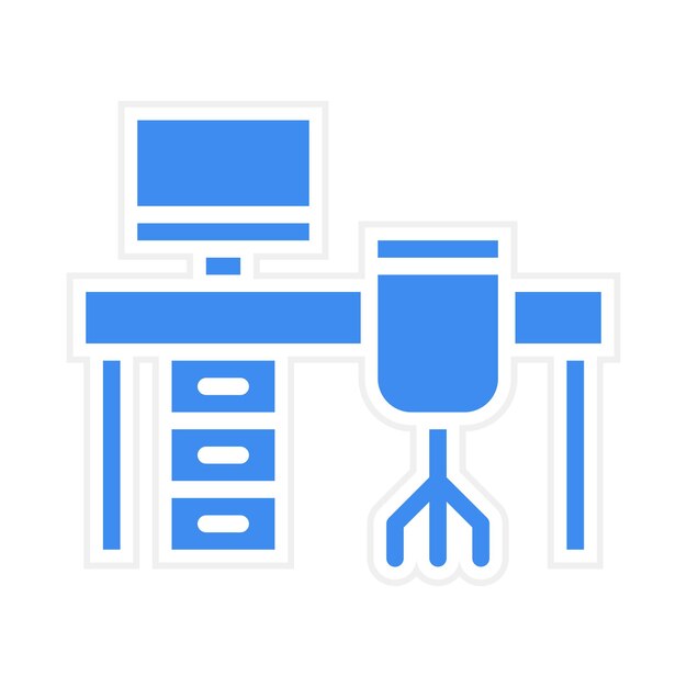 Imagen vectorial del icono del lugar de trabajo Puede utilizarse para Recursos Humanos