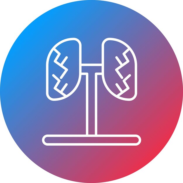La imagen vectorial del icono de Lungs Of The World se puede usar para In The Wild