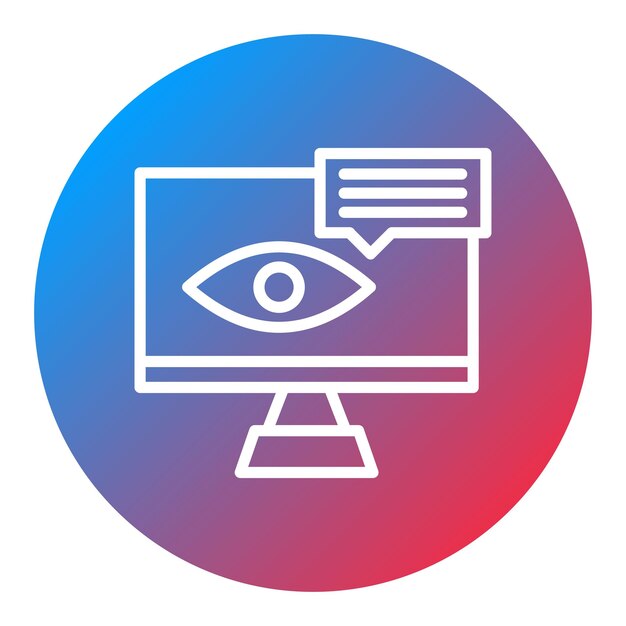 Imagen vectorial del icono de Lurkers Se puede usar para transmisión en vivo