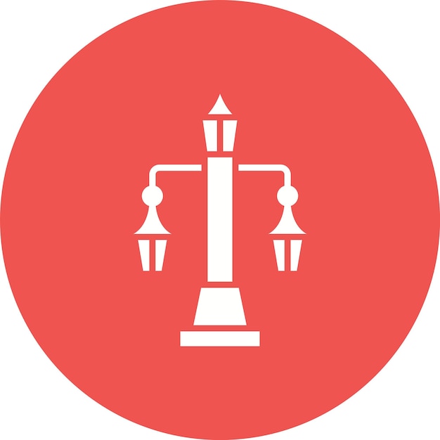 Imagen vectorial de icono de luz de la calle Se puede usar para City Elements