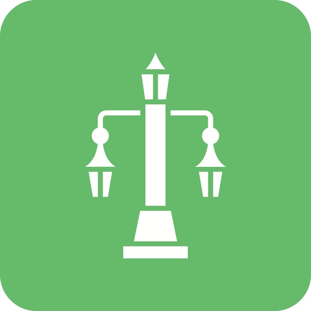 Imagen vectorial de icono de luz de la calle Se puede usar para City Elements