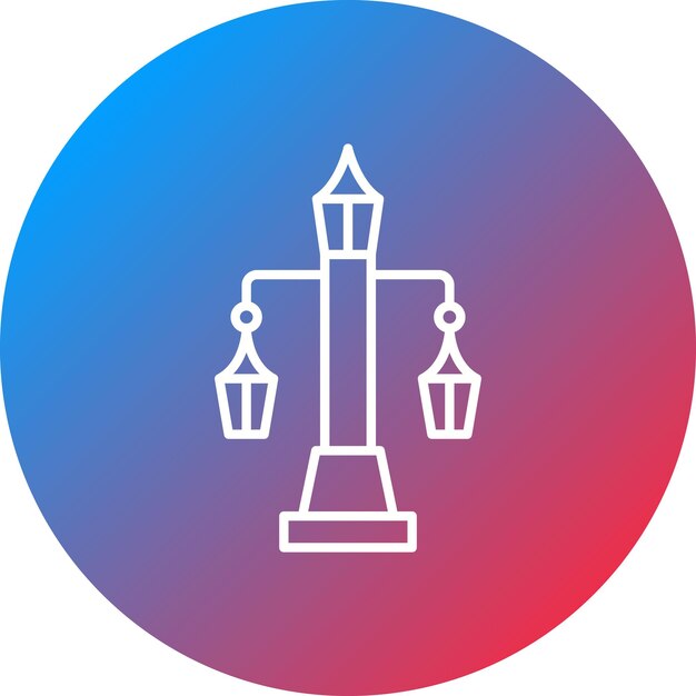 Imagen vectorial de icono de luz de la calle Se puede usar para City Elements