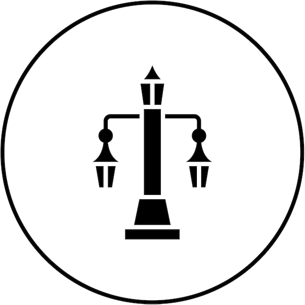Imagen vectorial de icono de luz de la calle Se puede usar para City Elements