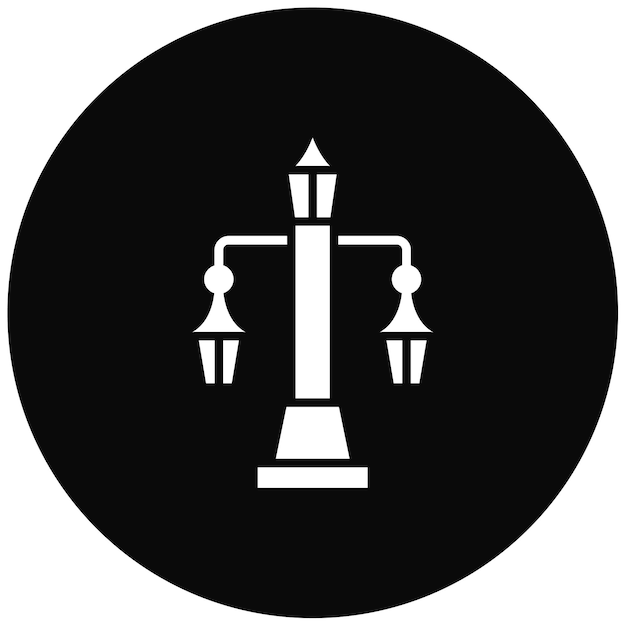 Imagen vectorial de icono de luz de la calle Se puede usar para City Elements
