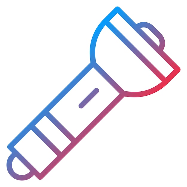 Imagen vectorial de icono de luz Flash Se puede utilizar para la investigación de delitos