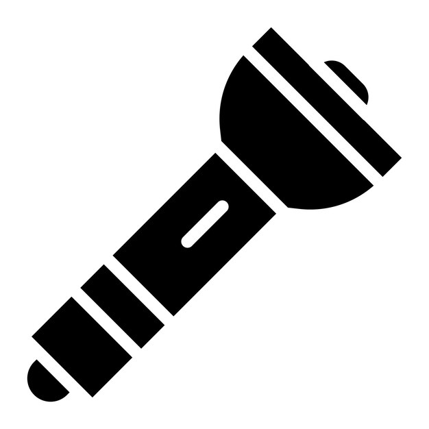 Imagen vectorial de icono de luz Flash Se puede utilizar para la investigación de delitos