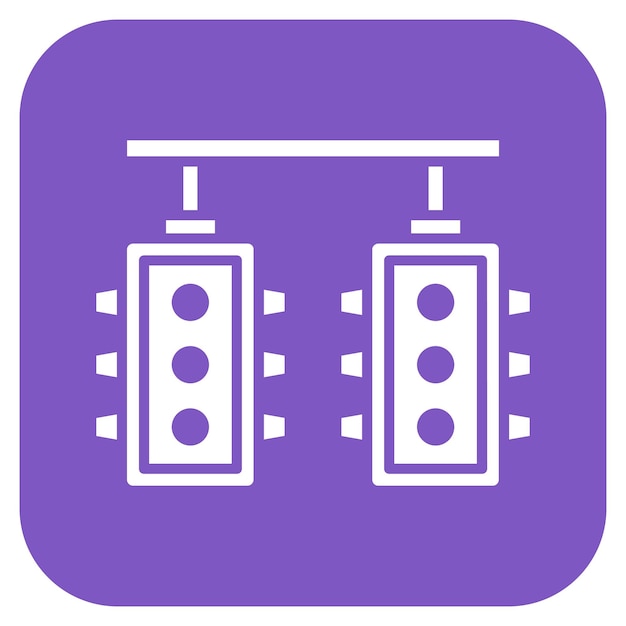 Imagen vectorial de icono de luz de tráfico Se puede utilizar para el envío