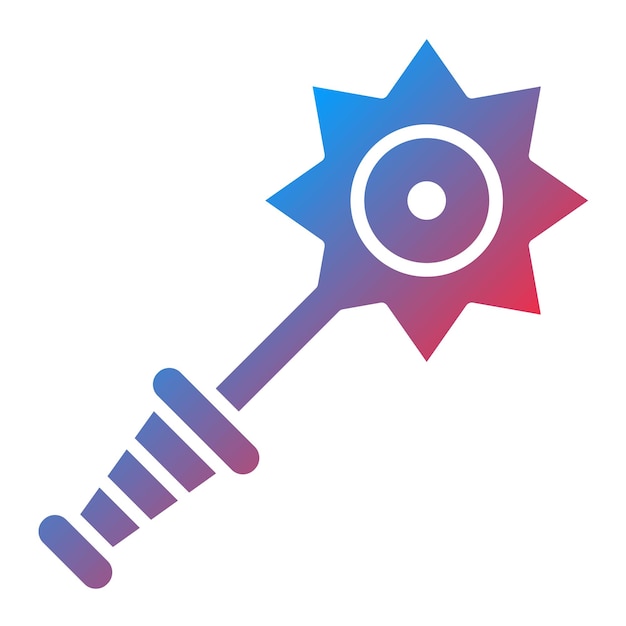 Imagen vectorial del icono de Mace Se puede usar para Vikings