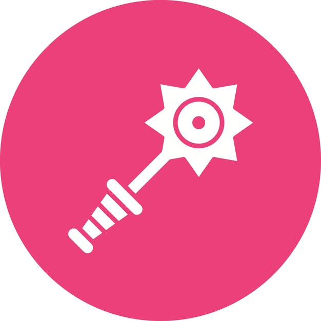 Imagen vectorial del icono de Mace Se puede usar para Vikings