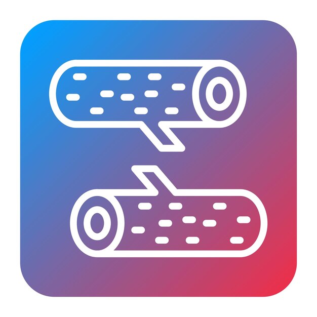 La imagen vectorial del icono de madera se puede utilizar para Raw Metrial