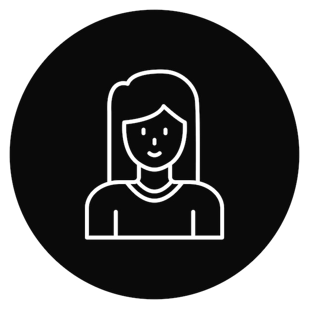 Imagen vectorial del icono de la madre Se puede usar para la vida familiar