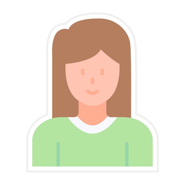 Imagen vectorial del icono de la madre Se puede usar para la vida familiar