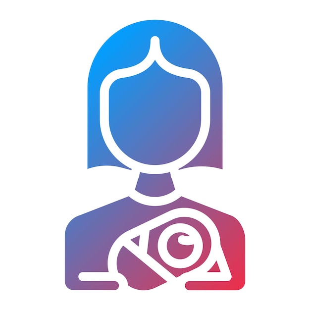 Imagen vectorial del icono de la madre Se puede utilizar para la maternidad