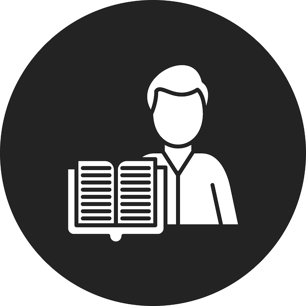 Imagen vectorial del icono del maestro Se puede utilizar para la Universidad