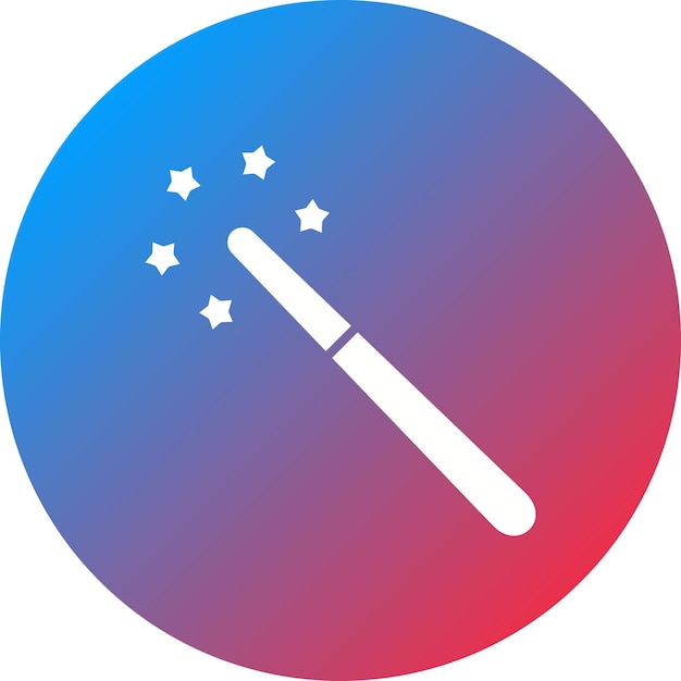 Imagen vectorial del icono de Magic Stick Se puede usar para el bebé