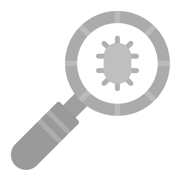 Imagen vectorial del icono de Magnificación de Microbios Se puede utilizar para enfermedades infecciosas