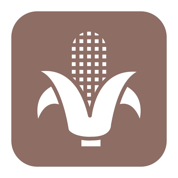 Vector la imagen vectorial del icono de maíz en la mazorca se puede usar para festa junina