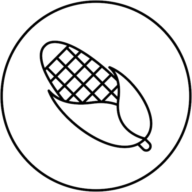 Vector imagen vectorial del icono del maíz se puede utilizar para la agricultura y la jardinería