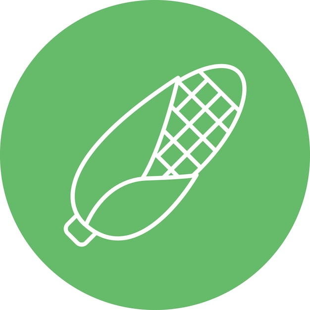 La imagen vectorial del icono del maíz se puede utilizar para la jardinería