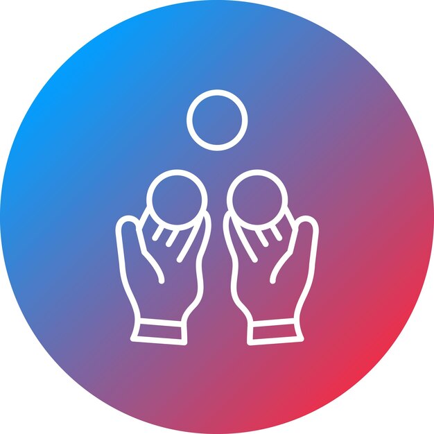 Imagen vectorial del icono del malabarista Se puede usar para Circo