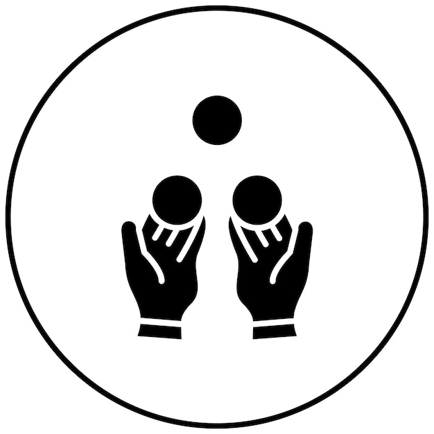 Imagen vectorial del icono del malabarista Se puede usar para Circo