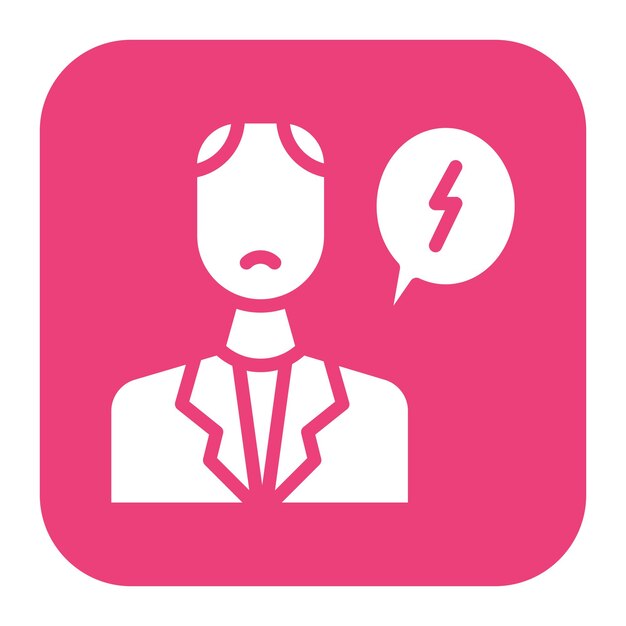 Imagen vectorial de icono de malentendido Se puede usar para Generation Gap