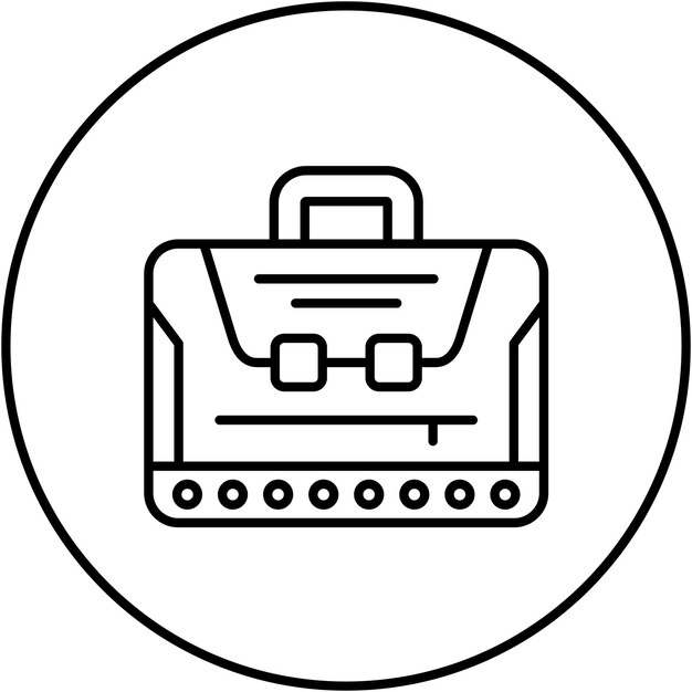 Imagen vectorial del icono de la maleta Se puede utilizar para la Agencia de Viajes
