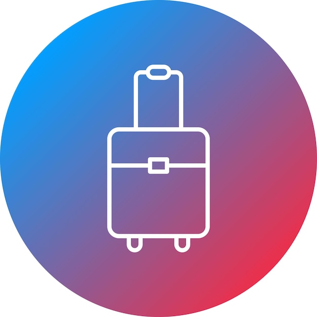 Imagen vectorial del icono de la maleta Se puede utilizar para la inmigración